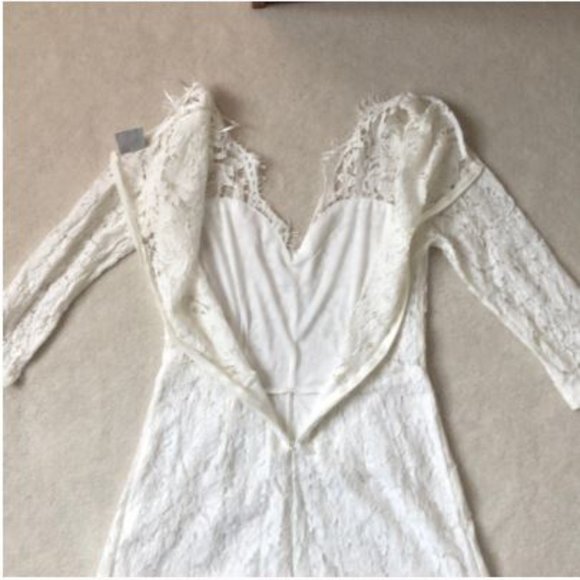 NWOT "Mia" White Lace Romper - Picture 11 of 13